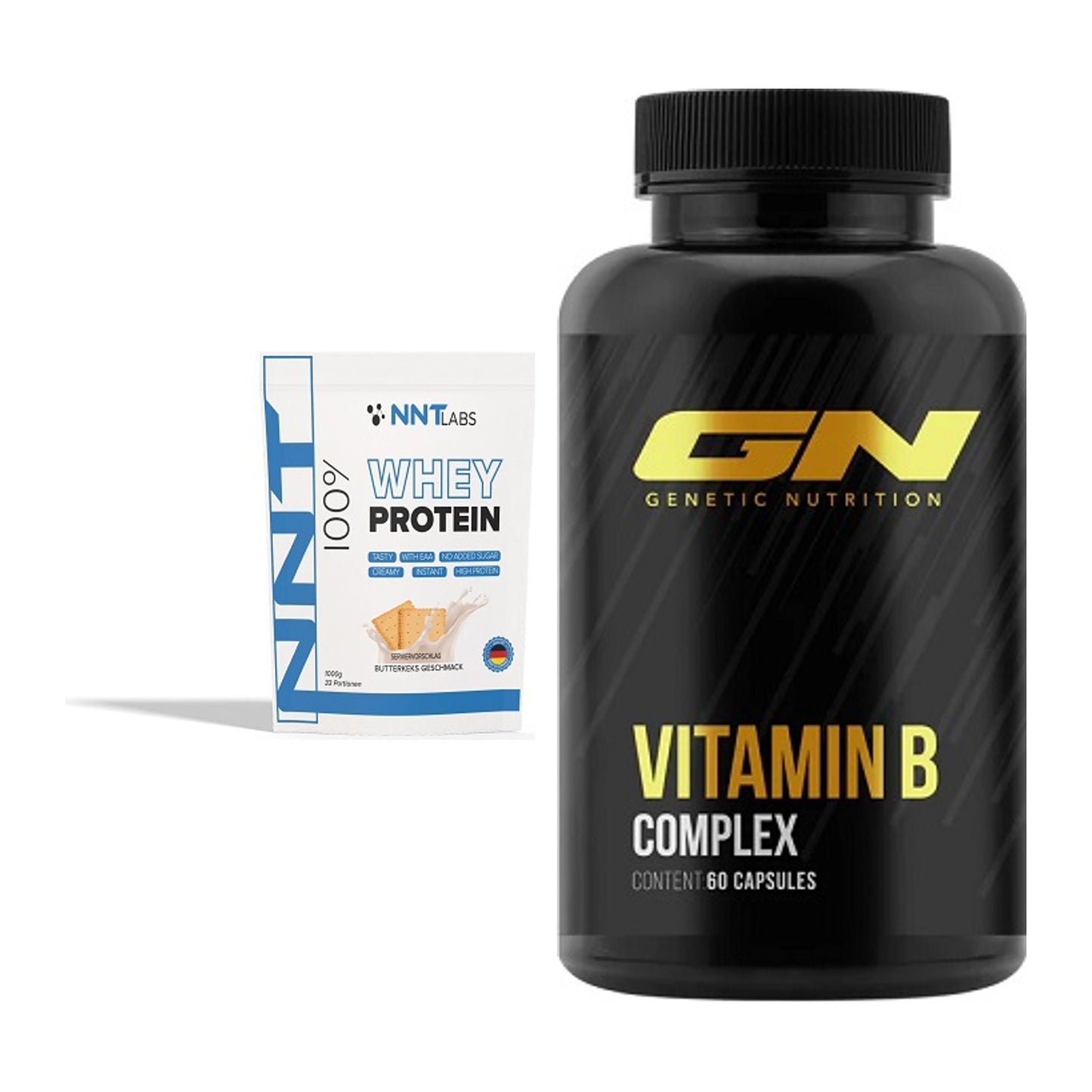 Basis-Set: NNT Whey + GN Vitamin B-Complex – alle enthaltenen Artikel