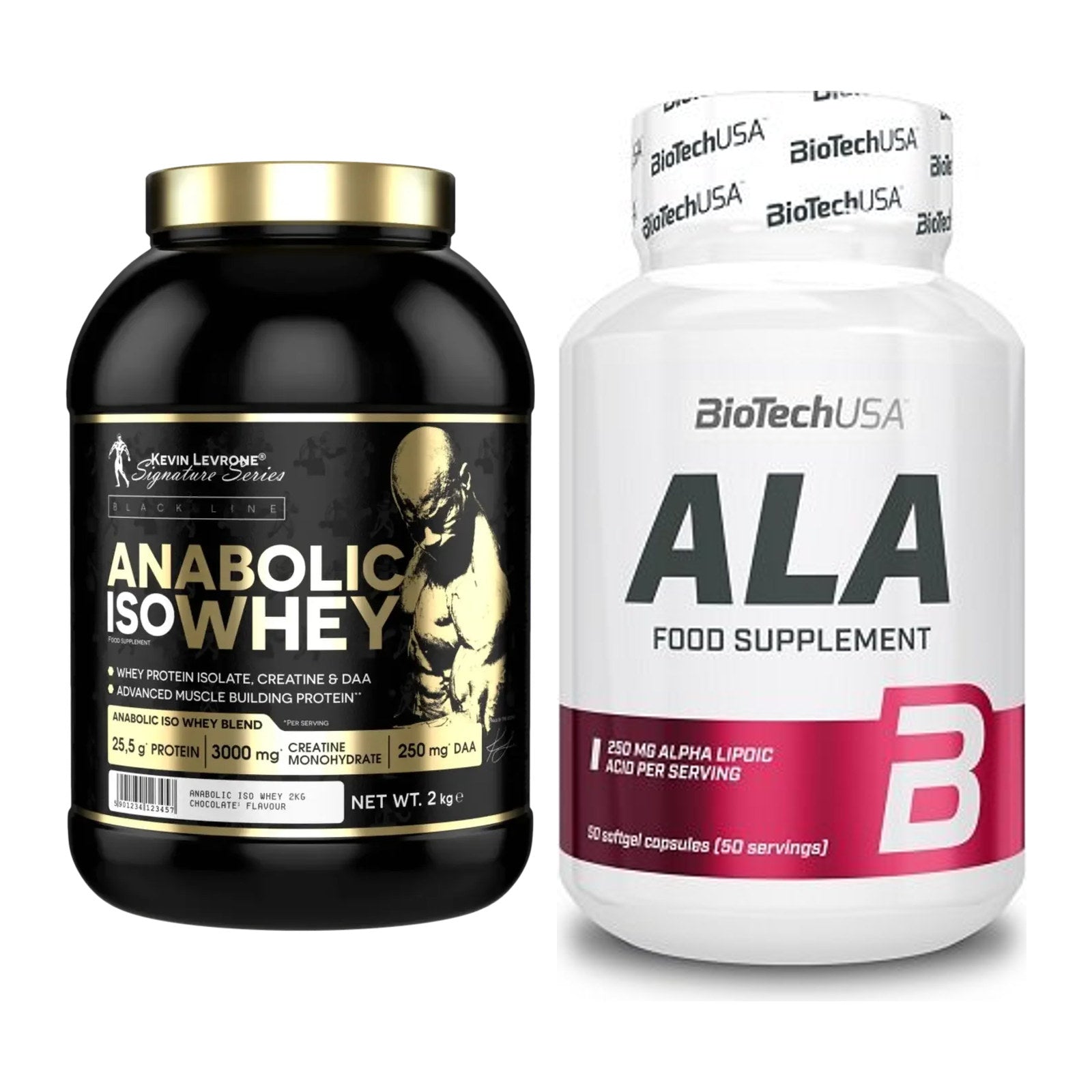 Basis-Set: Kevin Levrone Anabolic Iso + BioTech ALA alpha lipoic – alle enthaltenen Artikel