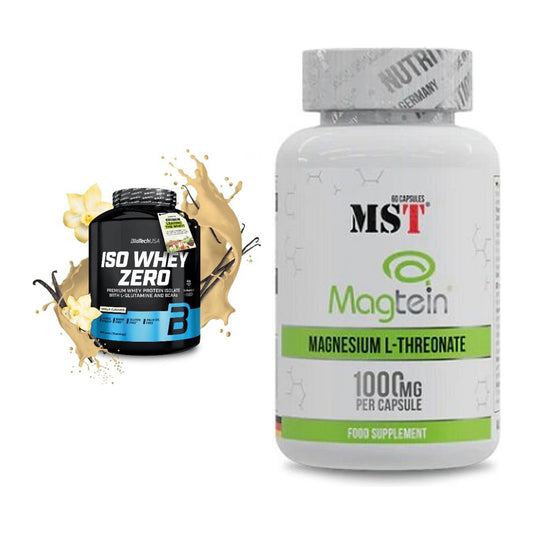 Basis-Set: BioTech Iso Whey Zero + MST Magnesium L-Threonate Magtein – alle enthaltenen Artikel