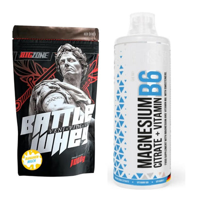 Basis-Set: Big Zone Battle Whey + MST Magnesium B6 – alle enthaltenen Artikel