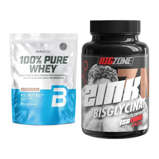 Basis-Set: BioTech 100% Pure Whey + Big Zone Zink Bisglycinat – alle enthaltenen Artikel