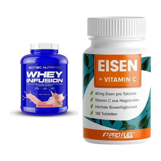 Basis-Set: Scitec Whey Infusion + ProFuel EISEN + nat. Vitamin C – alle enthaltenen Artikel