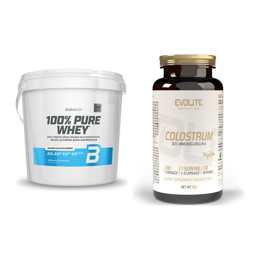 Basis-Set: BioTech 100% Pure Whey + Evolite Nutrition Colostrum 30% – alle enthaltenen Artikel
