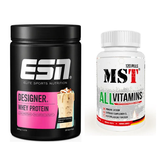 Basis-Set: ESN Designer Whey + MST All Vitamins 120 Tabl. – alle enthaltenen Artikel