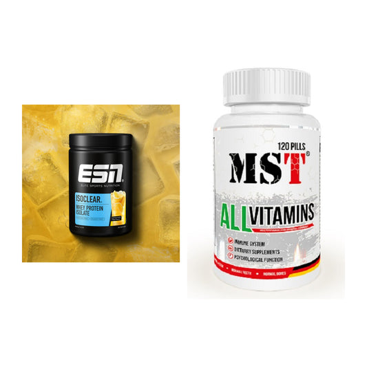 Basis-Set: ESN ISOCLEAR Whey Isolate + MST All Vitamins 120 Tabl. – alle enthaltenen Artikel