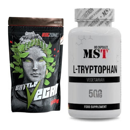Basis-Set: Big Zone Battle Vegan + MST Tryptophan 500mg – alle enthaltenen Artikel