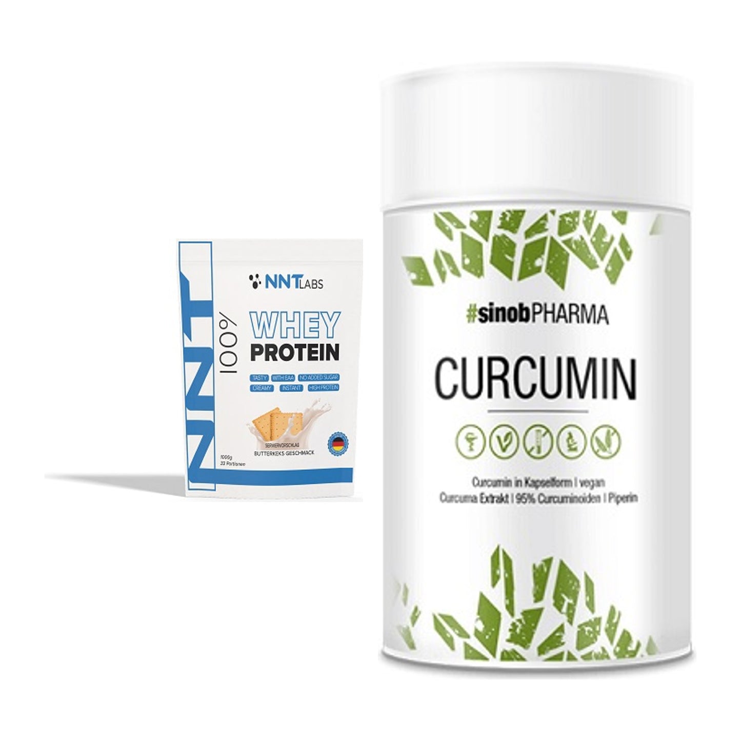 Basis-Set: NNT Whey + Sinob Curcumin 95% – alle enthaltenen Artikel