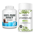 Basis-Set: BioTech 100% Pure Whey + Sinob Vitamin D3 + K2 – alle enthaltenen Artikel