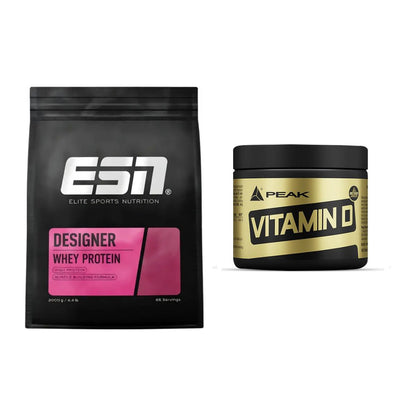Basis-Set: ESN Designer Whey + Peak Vitamin D 180 Tabl. – alle enthaltenen Artikel