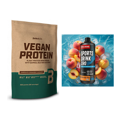 Basis-Set: BioTech Vegan Protein + Body Attack Sports Drink Zero – alle enthaltenen Artikel