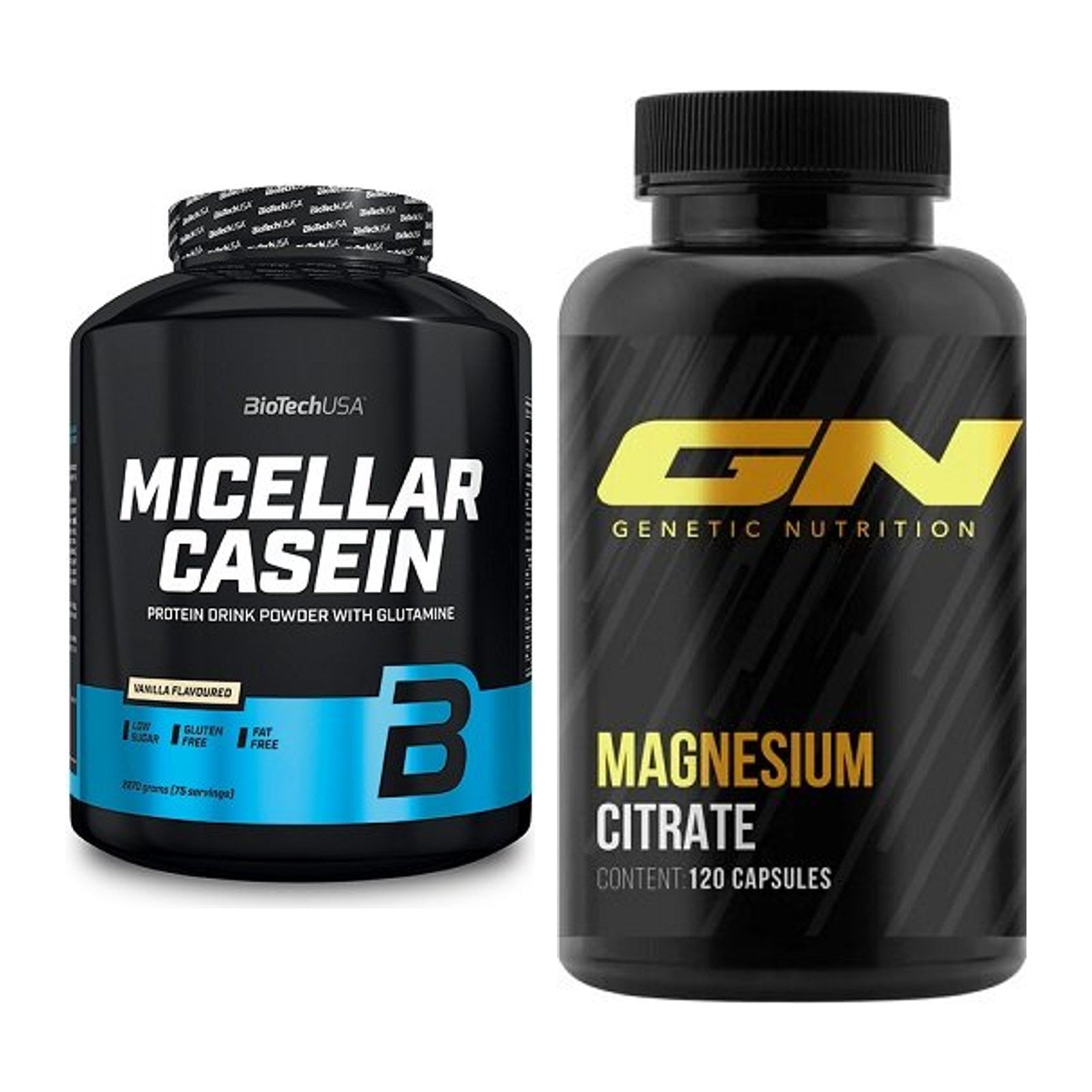 Basis-Set: BioTech Micellar Casein + GN Magnesium Citrate – alle enthaltenen Artikel