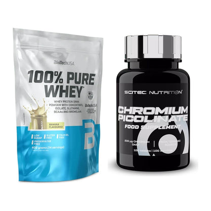 Basis-Set: BioTech 100% Pure Whey + Scitec Chromium Picolinate – alle enthaltenen Artikel