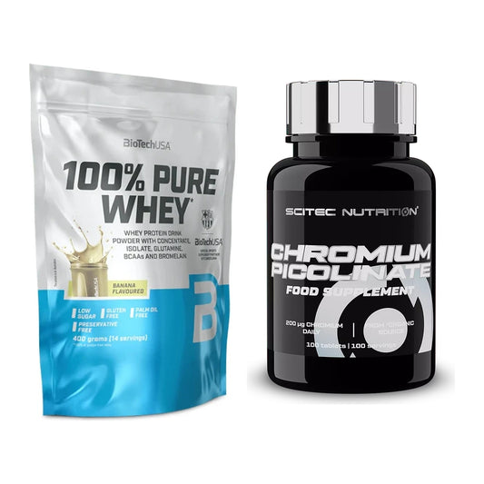 Basis-Set: BioTech 100% Pure Whey + Scitec Chromium Picolinate – alle enthaltenen Artikel