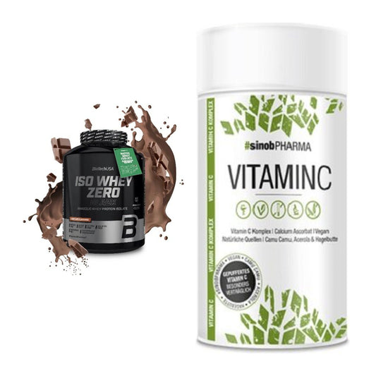 Basis-Set: BioTech Iso Whey Zero Black + Sinob Vitamin C – alle enthaltenen Artikel