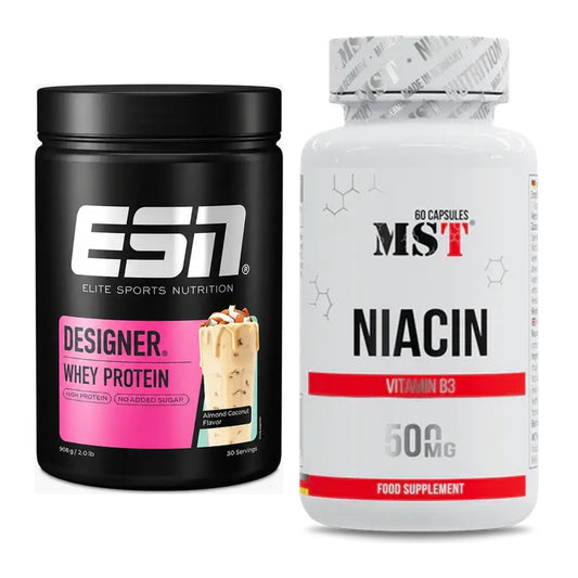 Basis-Set: ESN Designer Whey + MST Niacin – alle enthaltenen Artikel