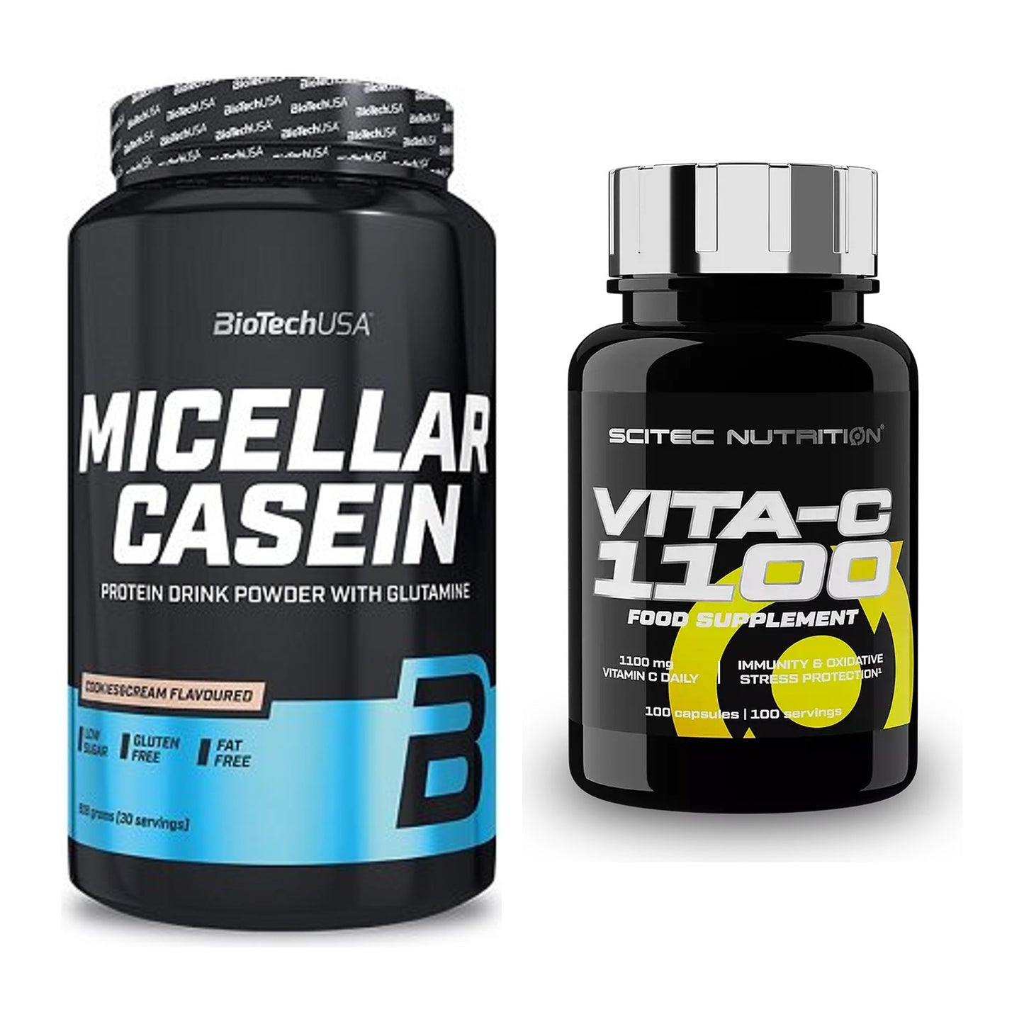 Basis-Set: BioTech Micellar Casein + Scitec Vitamin C 1100 – alle enthaltenen Artikel