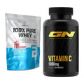 Basis-Set: BioTech 100% Pure Whey + GN Vitamin C Health Line – alle enthaltenen Artikel