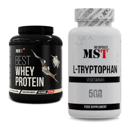 Basis-Set: MST Best Whey Protein + MST Tryptophan 500mg – alle enthaltenen Artikel