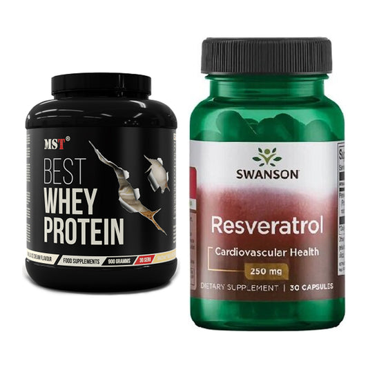 Basis-Set: MST Best Whey Protein + Swanson Resveratrol – alle enthaltenen Artikel