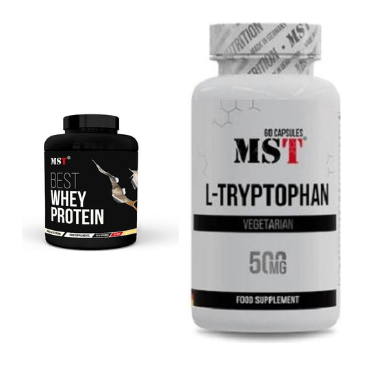 Basis-Set: MST Best Whey Protein + MST Tryptophan 500mg – alle enthaltenen Artikel