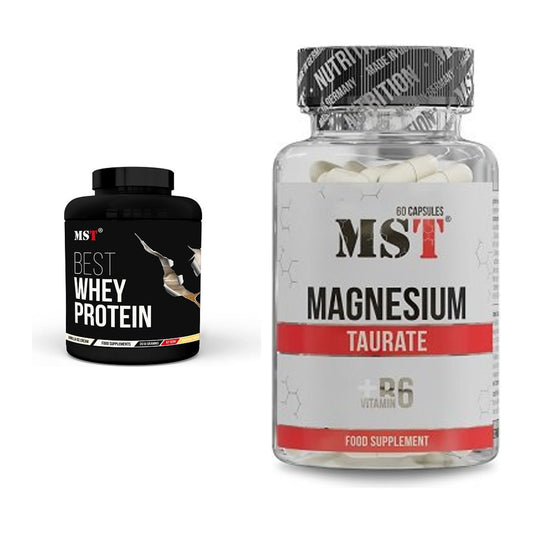 Basis-Set: MST Best Whey Protein + MST Magnesium Taurat – alle enthaltenen Artikel