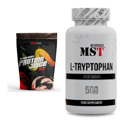 Basis-Set: Big Zone Clear Whey Protein Juice + MST Tryptophan 500mg – alle enthaltenen Artikel