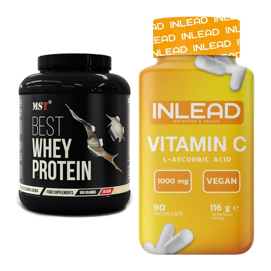 Basis-Set: MST Best Whey Protein + INLEAD Vitamin C – alle enthaltenen Artikel