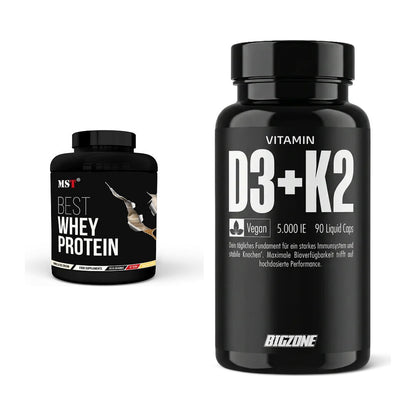 Basis-Set: MST Best Whey Protein + Big Zone Vitamin D3 + K2 – alle enthaltenen Artikel