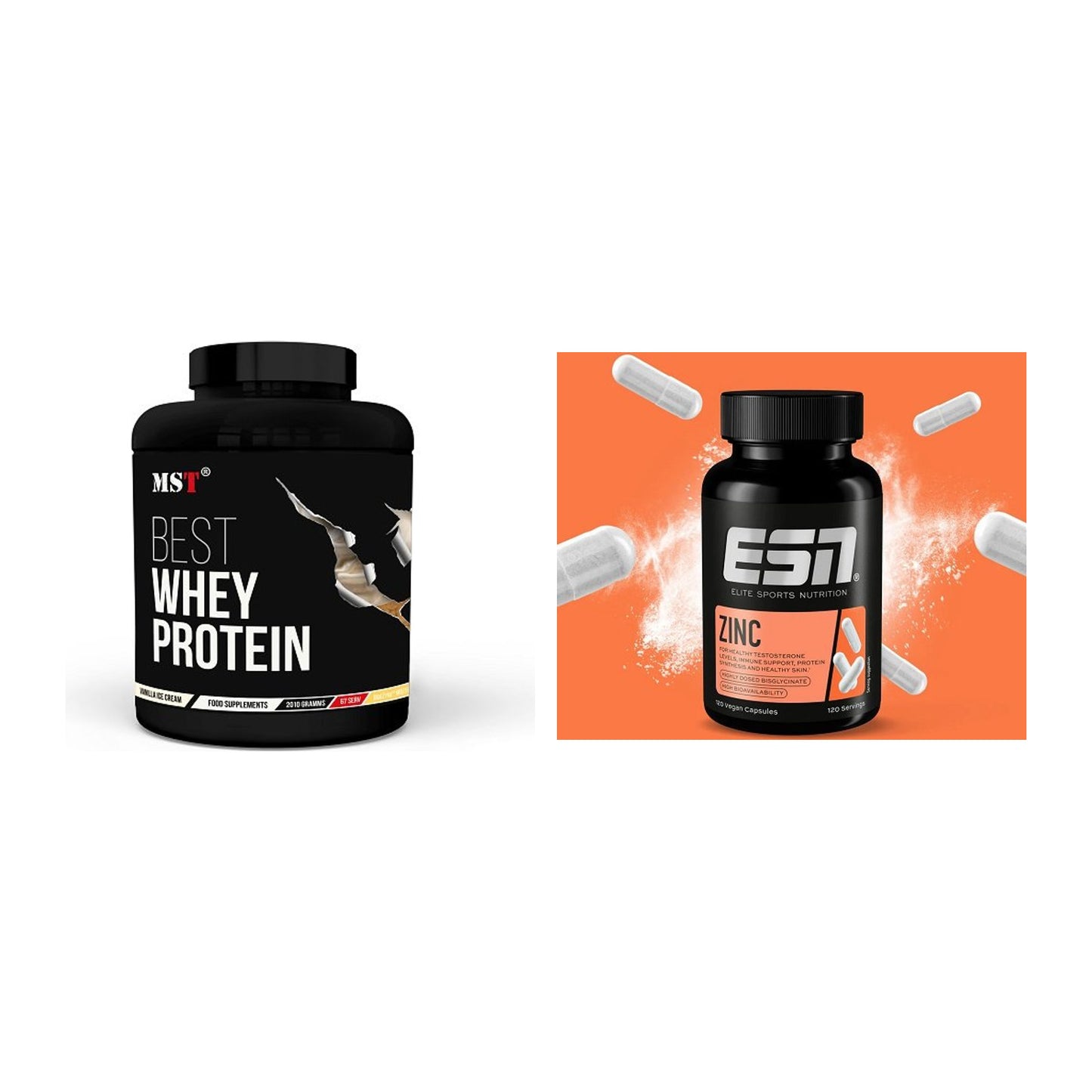 Basis-Set: MST Best Whey Protein + ESN Zinc – alle enthaltenen Artikel