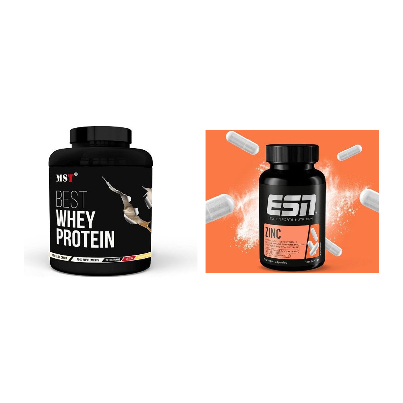 Basis-Set: MST Best Whey Protein + ESN Zinc – alle enthaltenen Artikel