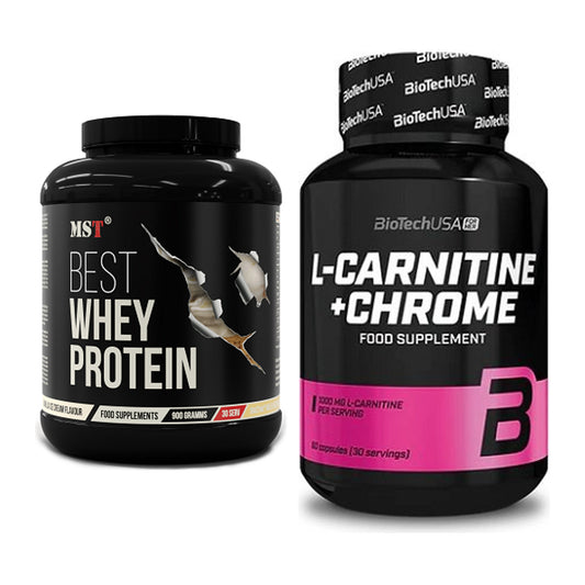 Basis-Set: MST Best Whey Protein + BioTech L-Carnitine + Chrome – alle enthaltenen Artikel