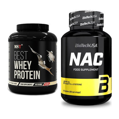 Basis-Set: MST Best Whey Protein + BioTech NAC – alle enthaltenen Artikel
