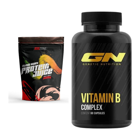 Basis-Set: Big Zone Clear Whey Protein Juice + GN Vitamin B-Complex – alle enthaltenen Artikel
