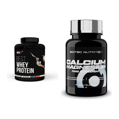 Basis-Set: MST Best Whey Protein + Scitec Calcium Magnesium – alle enthaltenen Artikel