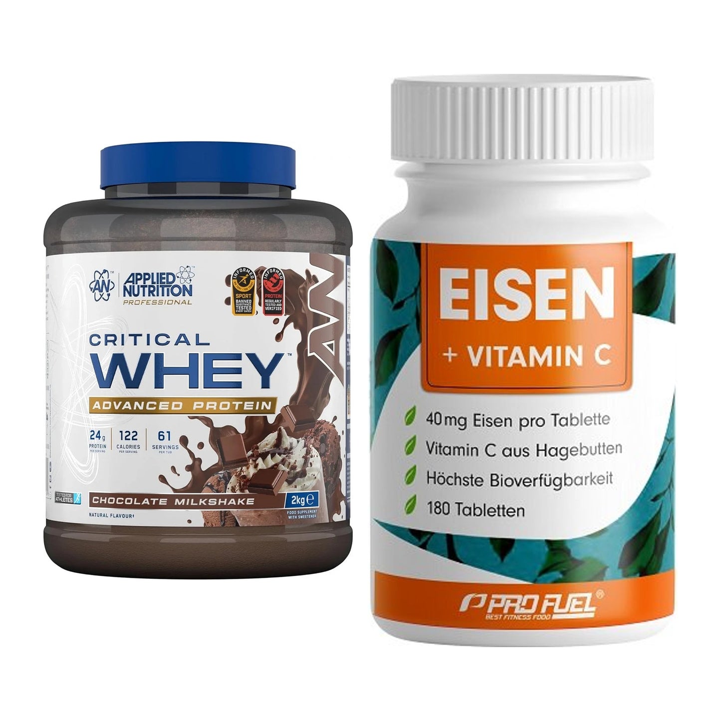 Basis-Set: Applied Nutrition Critical + ProFuel EISEN + nat. Vitamin – alle enthaltenen Artikel