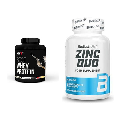 Basis-Set: MST Best Whey Protein + BioTech Zinc Duo – alle enthaltenen Artikel