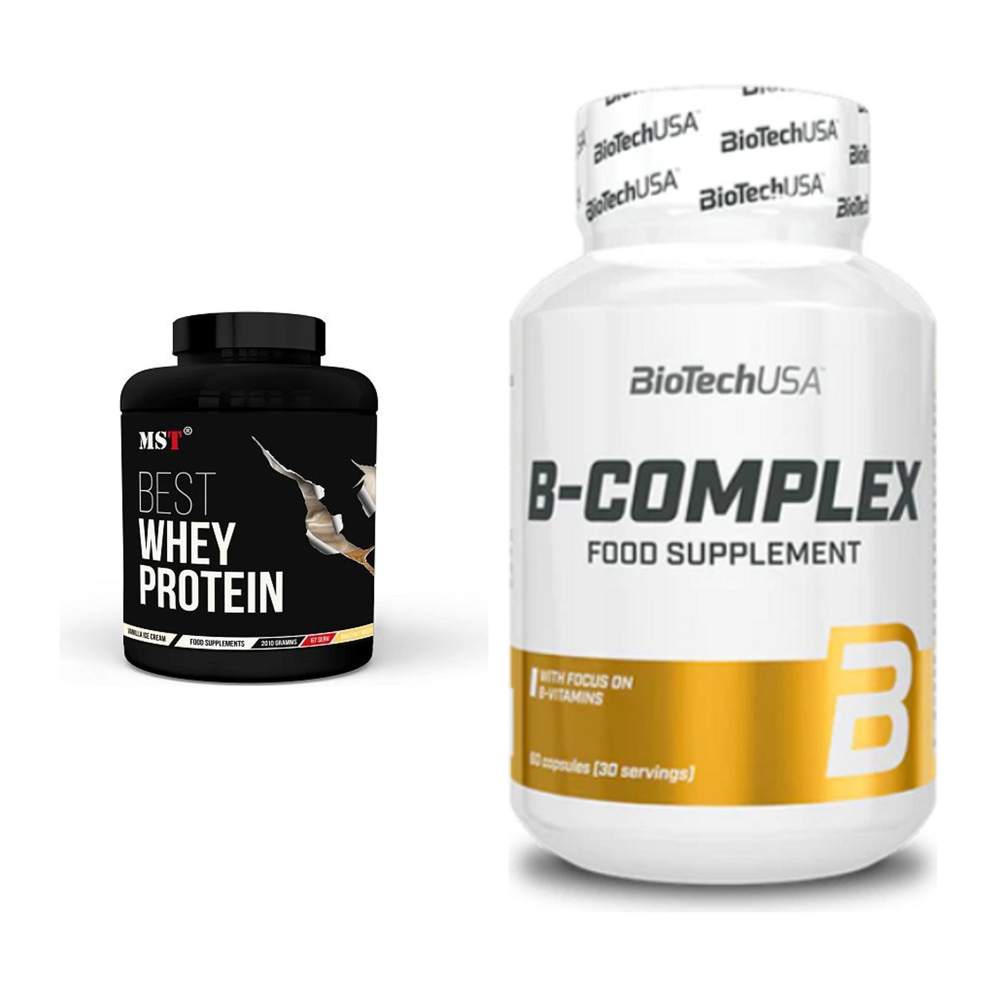 Basis-Set: MST Best Whey Protein + BioTech B Complex 60 Tabl. – alle enthaltenen Artikel
