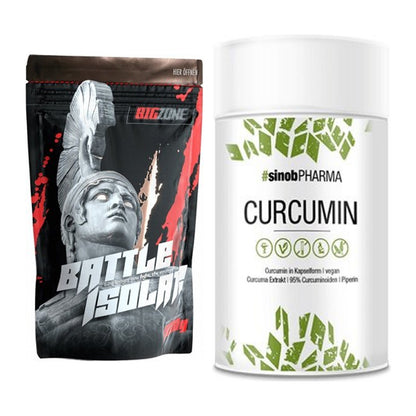 Basis-Set: Big Zone Battle Isolate + Sinob Curcumin 95% – alle enthaltenen Artikel