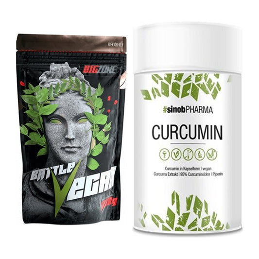 Basis-Set: Big Zone Battle Vegan + Sinob Curcumin 95% – alle enthaltenen Artikel