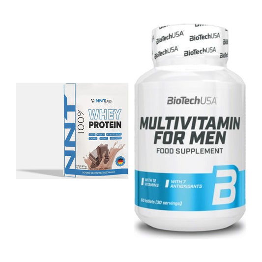 Basis-Set: NNT Whey + BioTech Multivitamin for Men 60 – alle enthaltenen Artikel