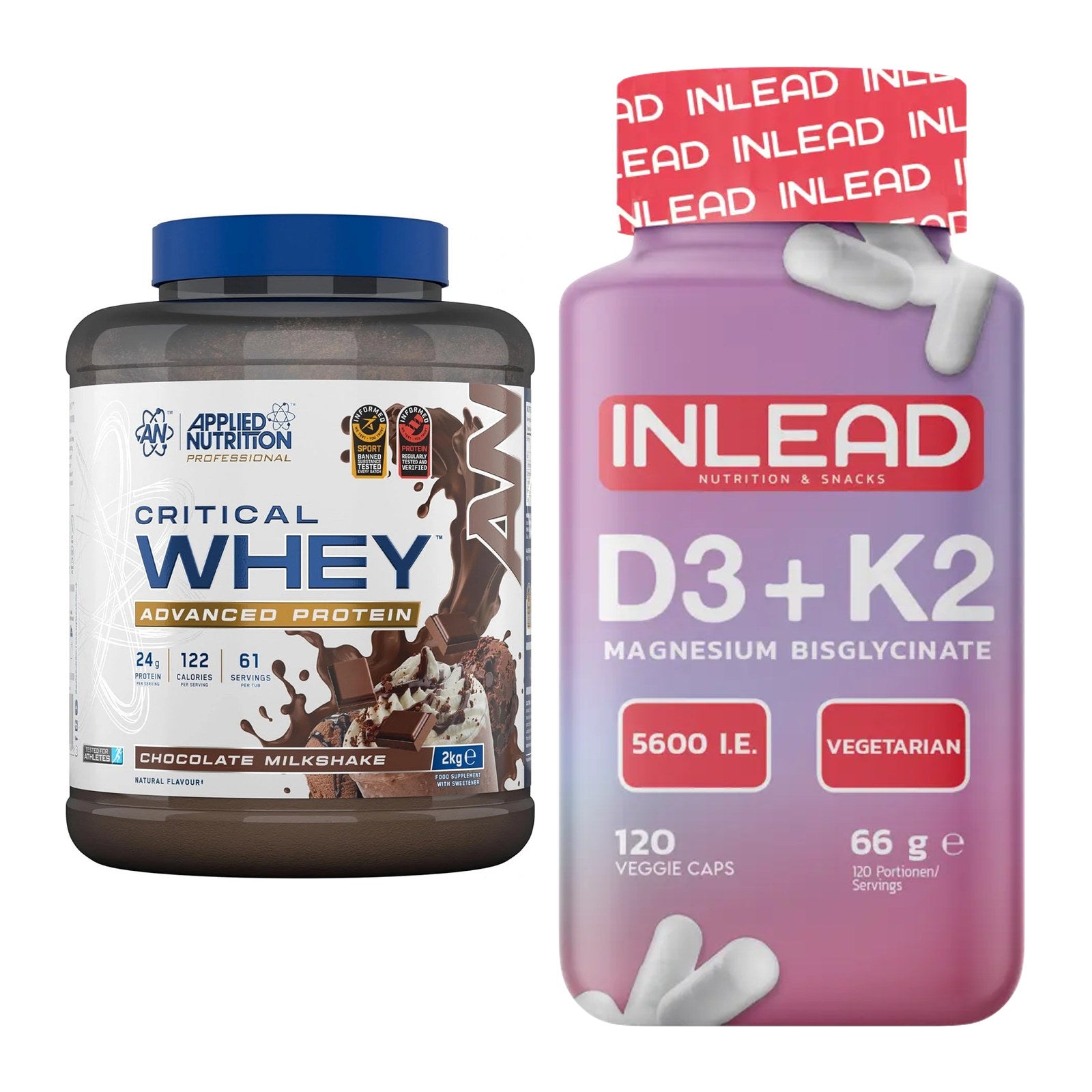 Basis-Set: Applied Nutrition Critical + INLEAD Vitamin D3 + K2 – alle enthaltenen Artikel