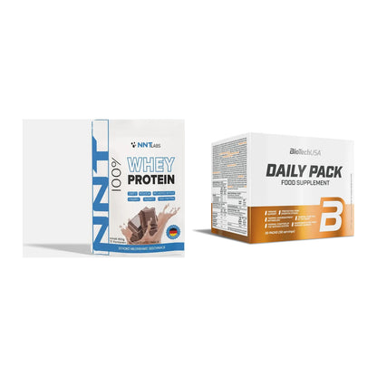 Βασικό σετ: NNT Whey + BioTech Daily Packs 30 πακέτα - περιλαμβάνονται όλα τα είδη