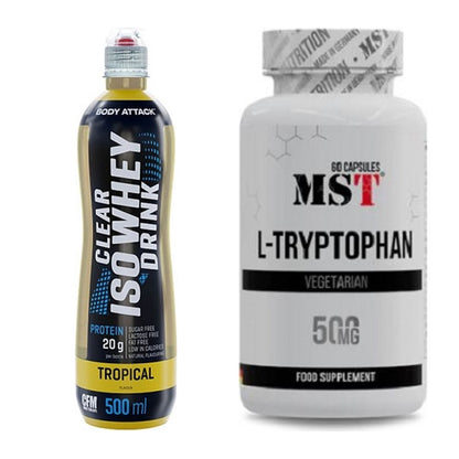 Basis-Set: Body Attack Clear Iso Whey Drink + MST Tryptophan 500mg – alle enthaltenen Artikel