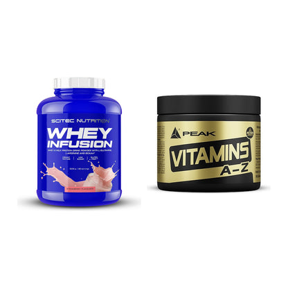 Basis-Set: Scitec Whey Infusion + Peak Vitamin A-Z 180 Tabl. – alle enthaltenen Artikel