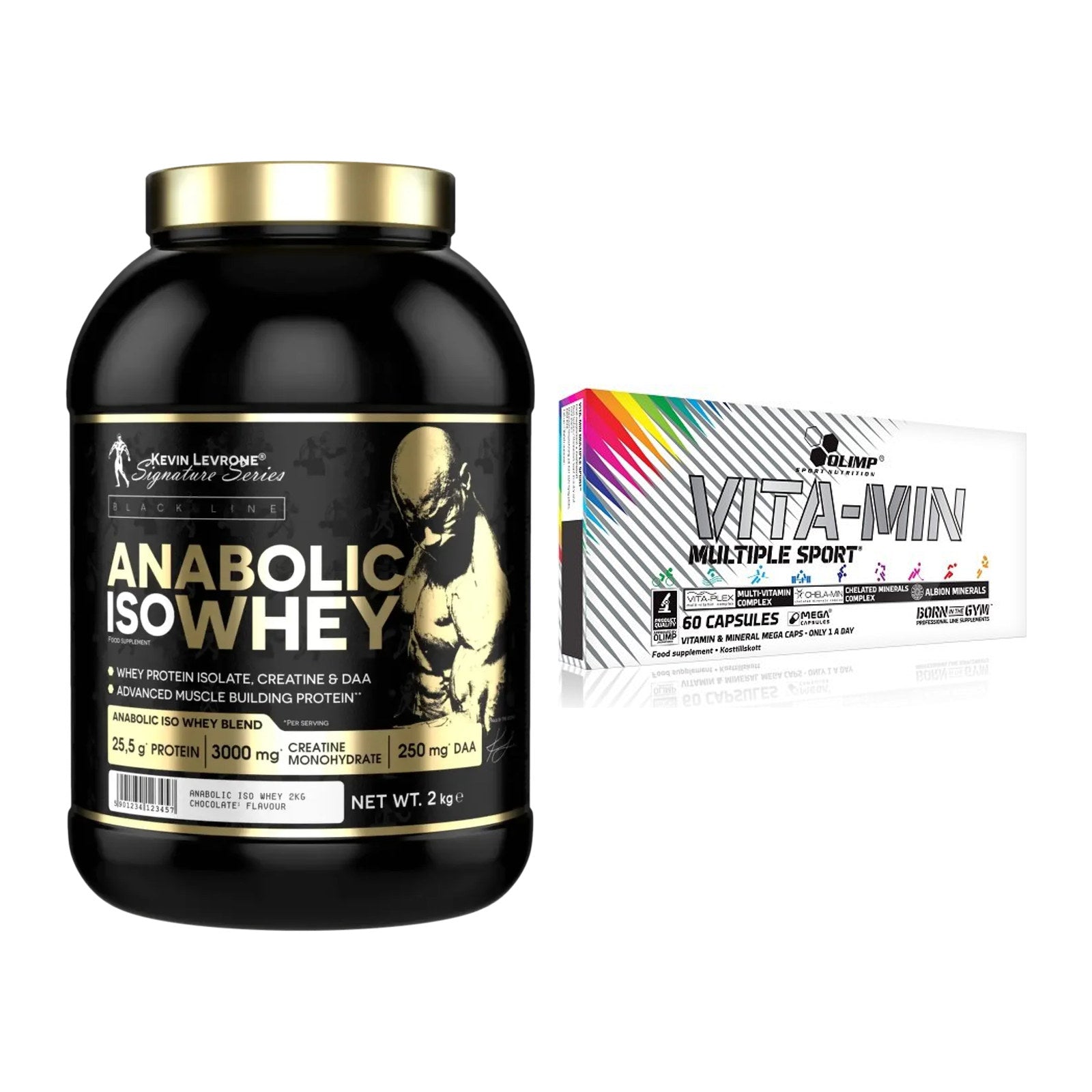 Basis-Set: Kevin Levrone Anabolic Iso + Olimp Vita-Min Multiple – alle enthaltenen Artikel