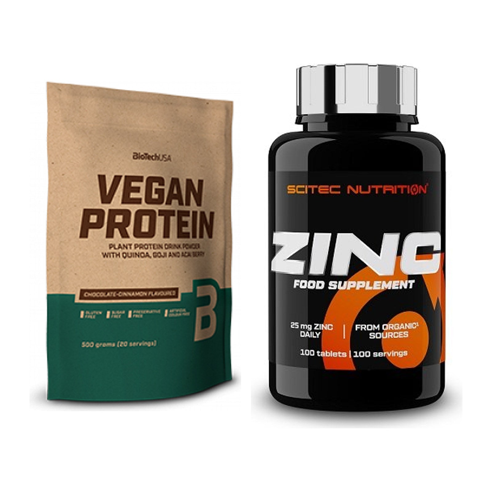 Basis-Set: BioTech Vegan Protein + Scitec Zinc – alle enthaltenen Artikel