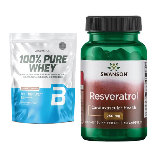 Basis-Set: BioTech 100% Pure Whey + Swanson Resveratrol – alle enthaltenen Artikel