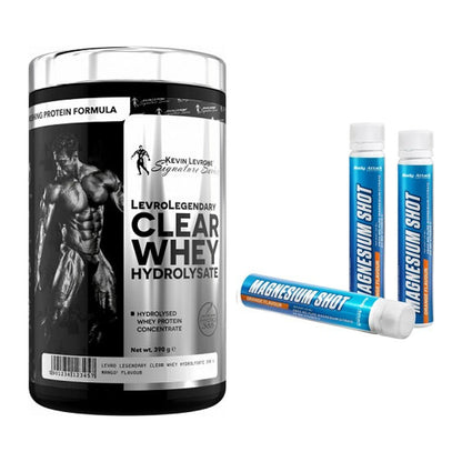 Basis-Set: Kevin Levrone Clear Whey + Body Attack Magnesium Shots – alle enthaltenen Artikel