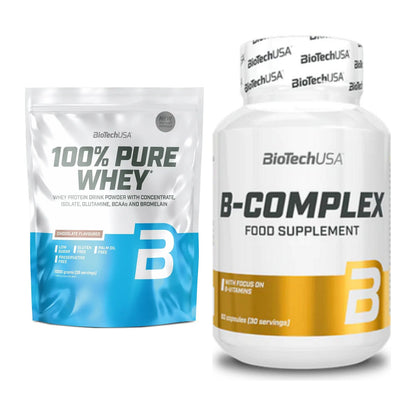Basis-Set: BioTech 100% Pure Whey + BioTech B Complex 60 Tabl. – alle enthaltenen Artikel