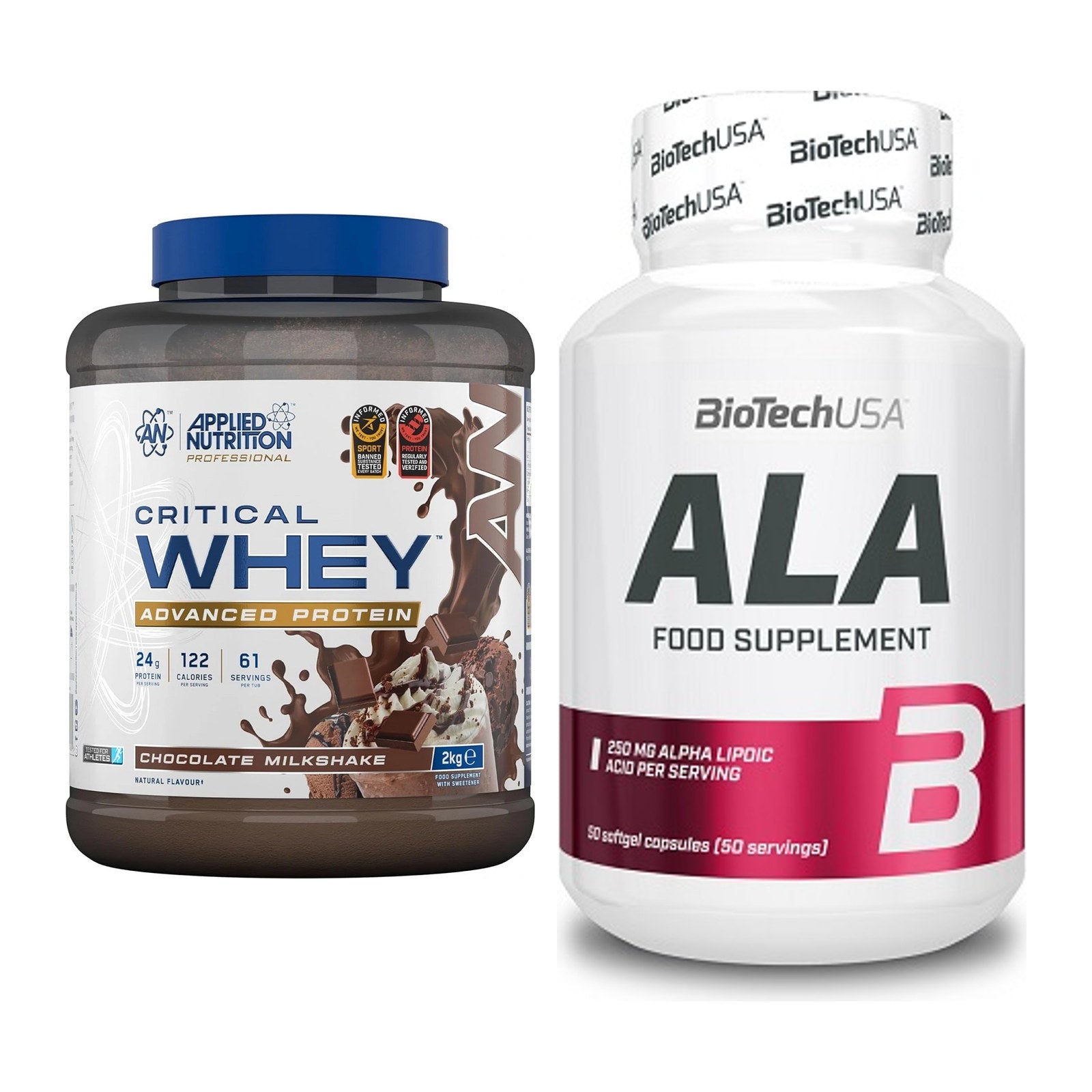 Basis-Set: Applied Nutrition Critical + BioTech ALA alpha lipoic – alle enthaltenen Artikel